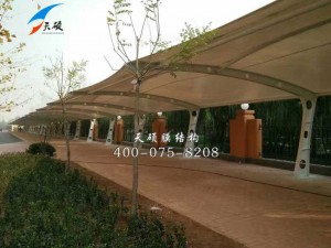 河北碧桂園小區(qū)膜結(jié)構(gòu)停車(chē)棚