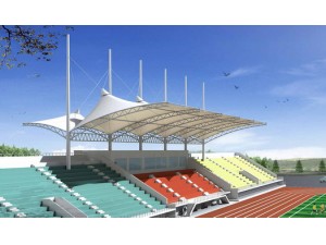 工業大學運動場膜結構看臺